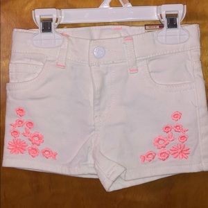 NWT- Toddler Girls, Arizona, White Jean Shorts, 2T